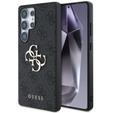 GUESS Obal na mobil pre Samsung Galaxy S25 Ultra, 4G Big Metal Logo, čierne