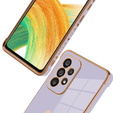 Obal na mobil pre Samsung Galaxy A33 5G, Electro heart, fialové