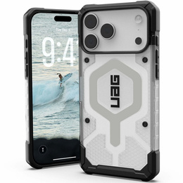 Puzdro Urban Armor Gear pre iPhone 17 Pro Max, Pathfinder MagSafe, Ice/Silver