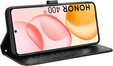 Flipové puzdro pre Honor 400 5G, Wallet Rhombus, čierne