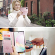 CASEME flipové puzdro pre Samsung Galaxy Note 10 Plus, Waxy Textured, ružové