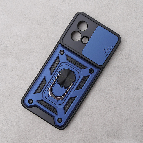 Obal na mobil pre Motorola Moto G84 5G, CamShield Slide, modré