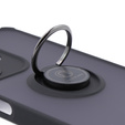 Puzdro pre Infinix Hot 30i, Frosted Ring, čierne