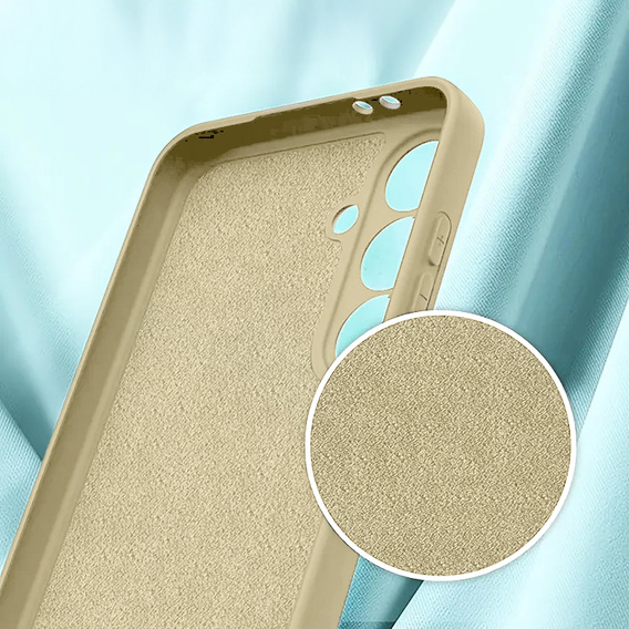 Obal na mobil pre Samsung Galaxy A56 5G, Silicone Lite, béžové