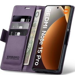 ERBORD Lesklé puzdro Litchi pre Xiaomi Redmi Note 15 Pro 4G