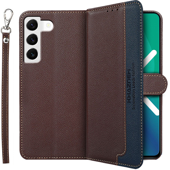 Flipové puzdro pre Samsung Galaxy S22+ Plus 5G, KHAZNEH RFID, modré
