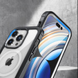 Puzdro pre iPhone 15 Pro Max, Armoured Full Protect 360° pre MagSafe, sklo na displej, čierne