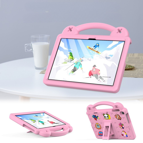 Detské puzdro pre Lenovo Tab M10 10.1 Gen 3 TB-328FU/TB-328XU, Cute Patterns, so stojanom, ružové