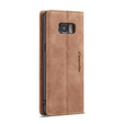 CASEME puzdro pre Samsung Galaxy S8, Leather Wallet Case, hnedé