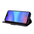 Klapkové puzdro pre Huawei P20 Lite, Glitter Zipper Wallet, čierne