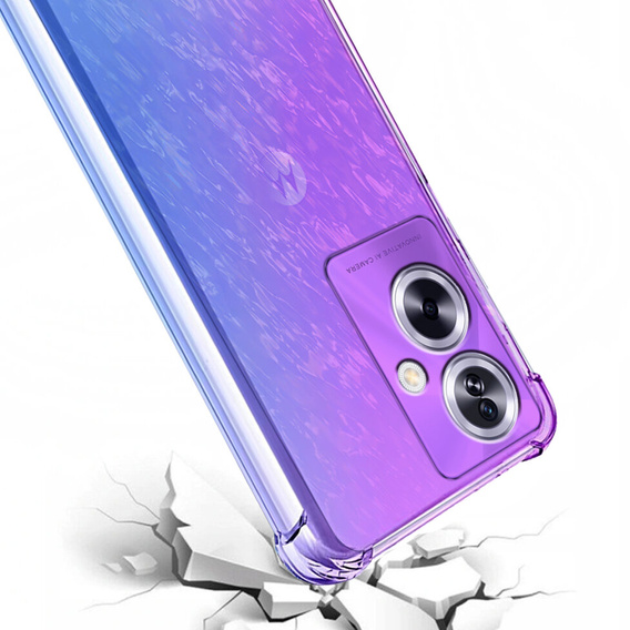 Puzdro pre Oppo A79 5G, Gradient Dropproof, Fialová / modrá