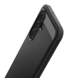Puzdro Spigen pre Samsung Galaxy A16 4G/ 5G, Rugged Armor MagSafe, čierne + tvrdené sklo 9H