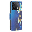Klapkové puzdro pre Xiaomi Redmi Note 13 5G, Wallet, Butterflies modré