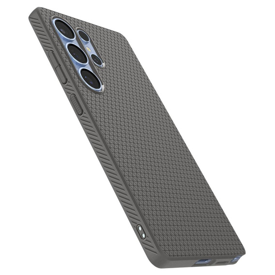Puzdro Spigen pre Samsung Galaxy S25 Ultra, Liquid Air, sivé + tvrdené sklo 9H
