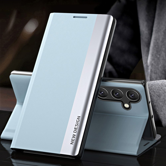 Klapkové puzdro pre Samsung Galaxy M34, Side Magnetic, modré