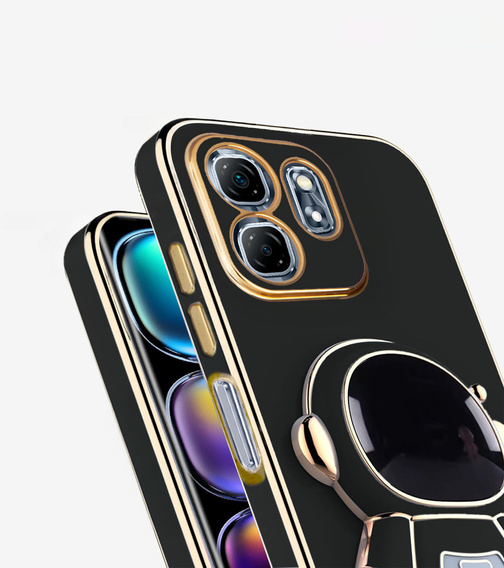 Obal na mobil pre Infinix Hot 50i 4G, Astronaut, čierne