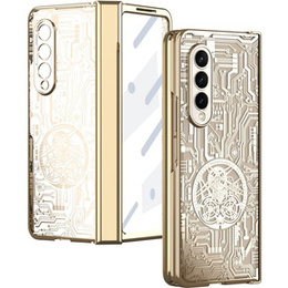 Puzdro pre Samsung Galaxy Z Fold 4 5G, Mechanical Legend, zlaté