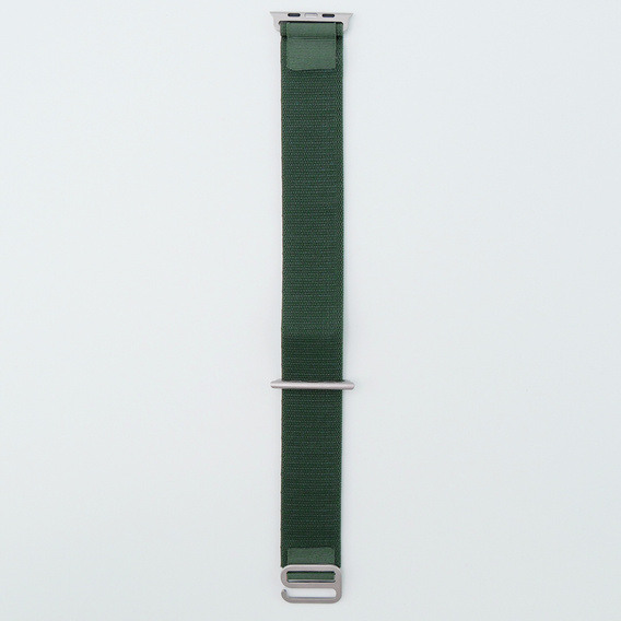 Nylonový remienok pre Apple Watch 1/2/3/4/5/6/7/8/SE/ULTRA 42/44/45/49 mm, zelený