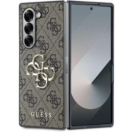 GUESS Obal na mobil pre Samsung Galaxy Z Fold6, 4G Big Metal Logo, hnedé