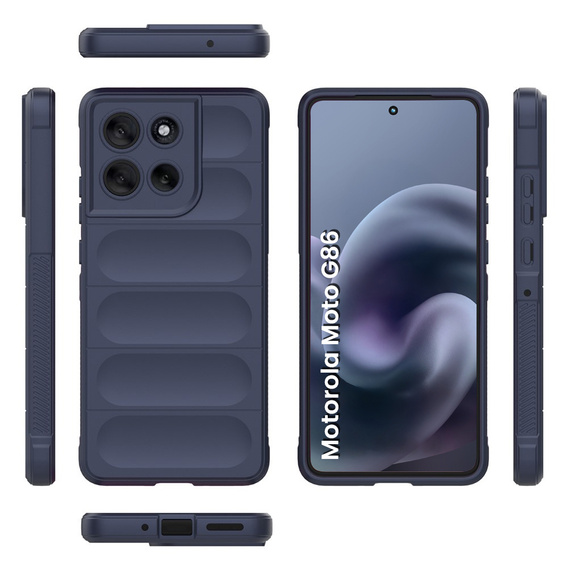 Obal na mobil pre Motorola Moto G86 Power 5G, Gaming Shockproof, tmavomodré