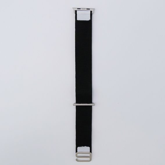 Nylonový remienok pre Apple Watch 1/2/3/4/5/6/7/8/SE/ULTRA 42/44/45/49 mm, čierny / biely