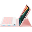 Puzdro + klávesnica Xiaomi Pad 5/5 Pro, ružové rose gold