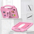 Detské puzdro pre Samsung Galaxy Tab A9, Cute Patterns, so stojanom, ružové