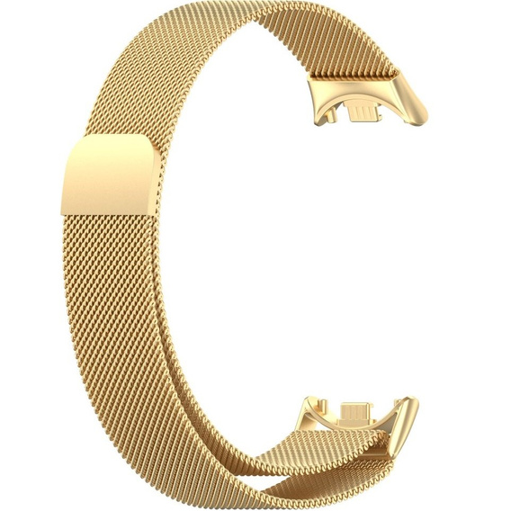 Milánsky náramok s puzdrom pre Xiaomi Smart Band 10 / 9 / 8, zlaté