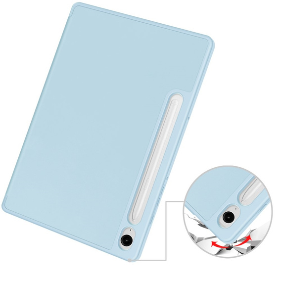 Puzdro pre Samsung Galaxy Tab S10 FE+ Plus, Smartcase s priestorom pre stylus, modré