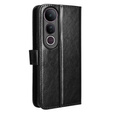 Klapkové puzdro pre Vivo V50 Lite 4G / 5G, Crazy Horse Wallet, čierne