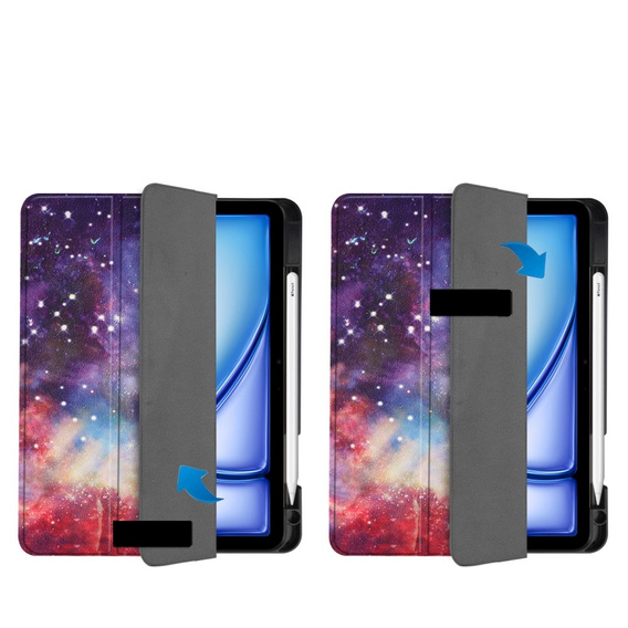 Puzdro pre Apple iPad Air 11" 6 gen. 2024 (A2902, Smartcase, galaxy