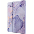 Puzdro pre iPad 10.9" 2022 (10 gen.), Smartcase Hybrid, so slotom na stylus, Marble fialové