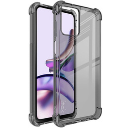 IMAK Obal na mobil pre Motorola Moto G53 5G, Dropproof, transparentné / čierne