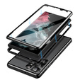 Puzdro pre Samsung Galaxy S23 Ultra, Magnetic Dual Glass, čierne