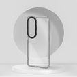 Obal na mobil pre Oppo A60, Fusion Hybrid, transparentné / čierne