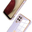 Obal na mobil pre Samsung Galaxy A12 / M12 / A12 2021, Electro heart, fialové