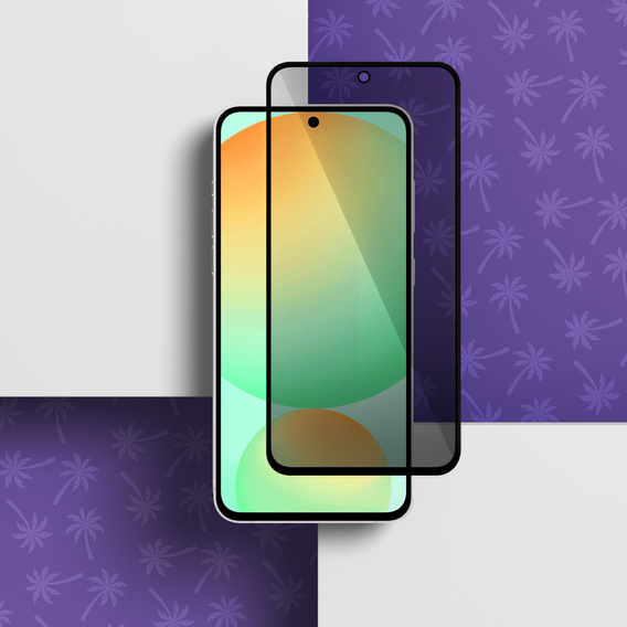 Tmavé sklo na ochranu súkromia Shy Palm pre Samsung Galaxy S24 FE