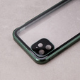 Puzdro pre iPhone 11, Magnetic Dual Glass, zelený