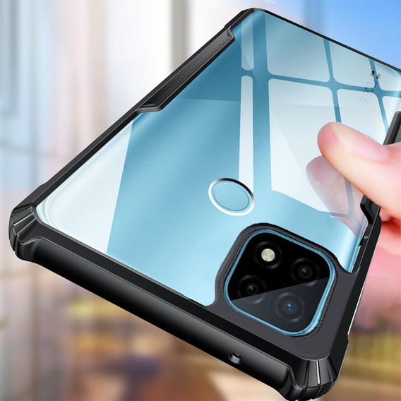 Obal na mobil pre Realme C21, AntiDrop Hybrid, čierne