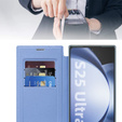 Klapkové puzdro pre Samsung Galaxy S25 Ultra, RFID Wallet MagSafe CamShield, modré