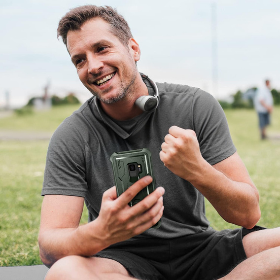 Obrnené puzdro pre Samsung Galaxy S9, Dexnor Full Body, zelený