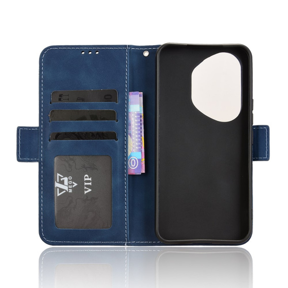 Klapkové puzdro pre Honor 400 Pro 5G, Card Slot, tmavomodré