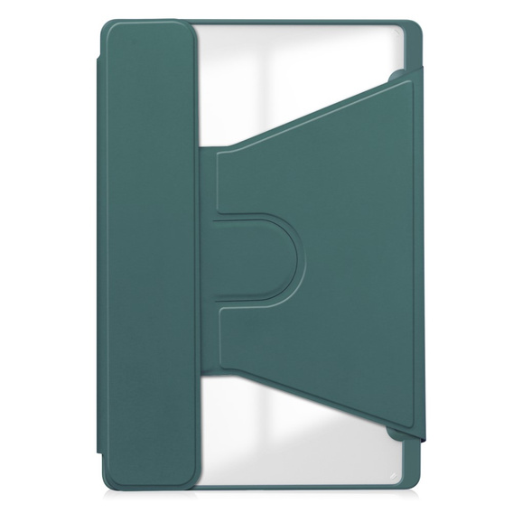 Puzdro s klávesnicou pre Samsung Galaxy Tab S6 Lite 2024 / 2022 / 2020, Rotary 360° Leather, tmavozelené