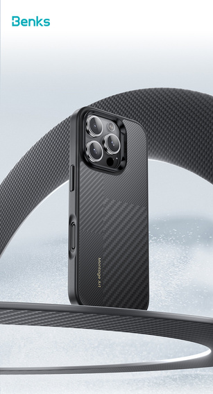 Puzdro Benks Montage Magnetic Armor Pro Kevlar (600D/1500D) pre iPhone 16 Pro