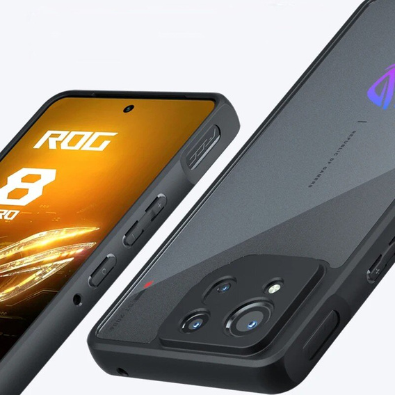 Puzdro pre ASUS ROG Phone 8 Pro, Fusion Hybrid, s ochranou fotoaparátu, matný / čierny