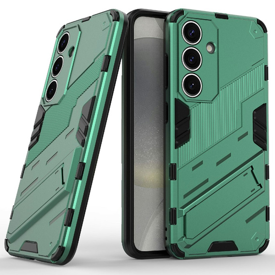 Puzdro pre Samsung Galaxy A56 5G, Military kickstand, zelený