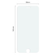 2x tvrdené sklo pre iPhone 7 Plus/8 Plus, ERBORD 9H Hard Glass na displeji