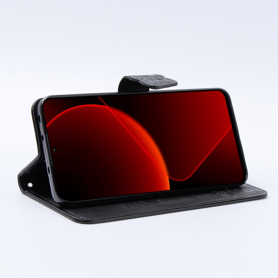 Klapkové puzdro pre Xiaomi 13T / 13T Pro, Butterfly, čierne