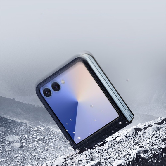 Puzdro Dux Ducis pre Samsung Galaxy Z Flip7 5G, Bril, modré