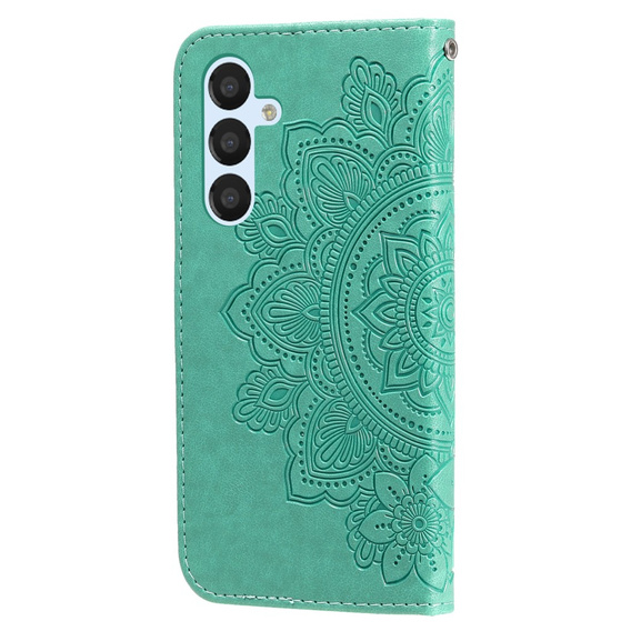 Klapkové puzdro pre Samsung Galaxy A54 5G, Mandala Flower, zelený